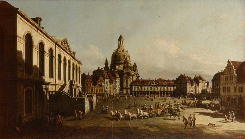 ˹ٵŵ - new market square in dresden from the judenhof