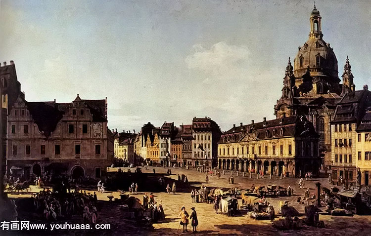 view of the new market in dresden