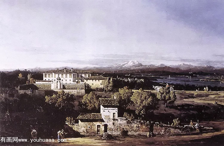 view of the villa cagnola at gazzada near varese