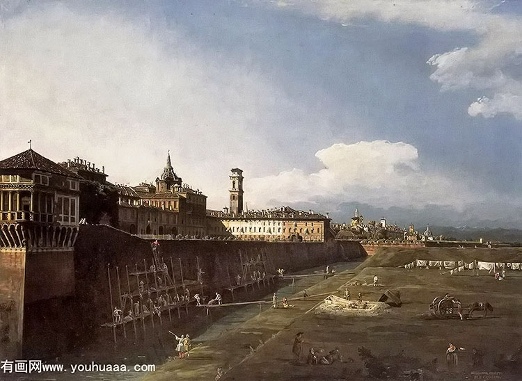 view of turin near the royal palace