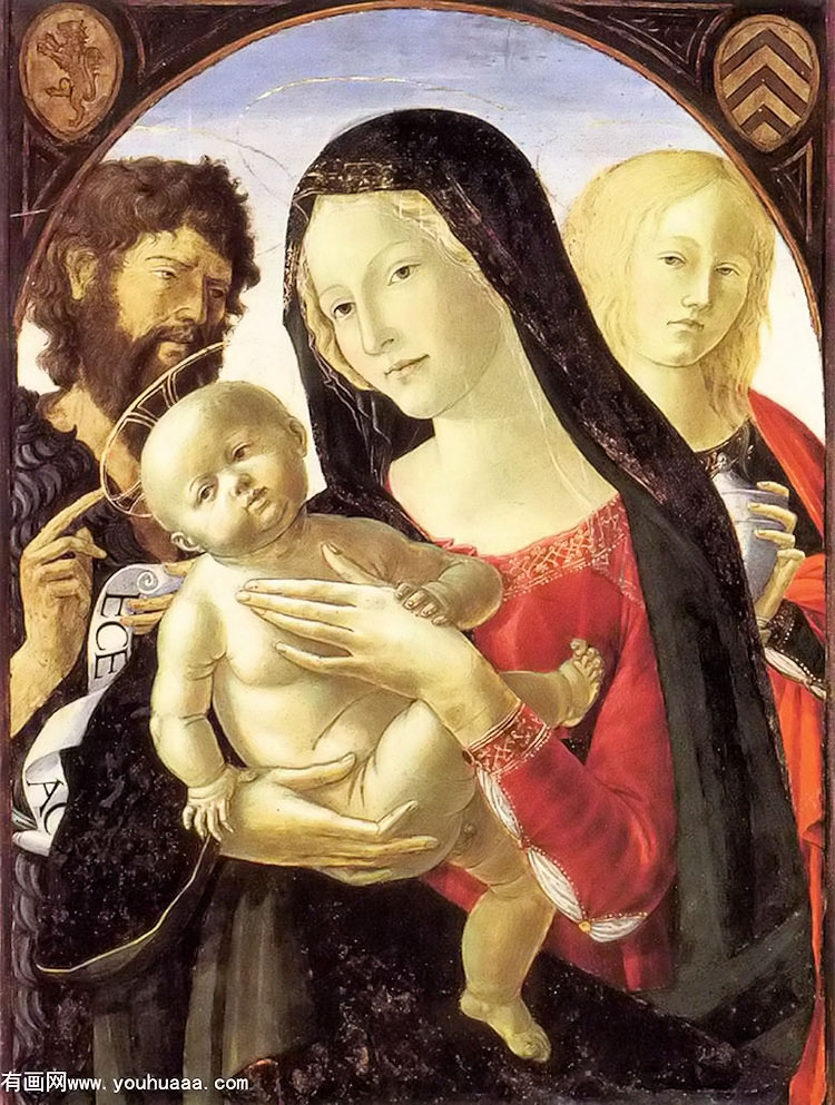 ʥĸӣʩϴʥԼĨ - madonna and child with st john the baptist and st mary magdalene