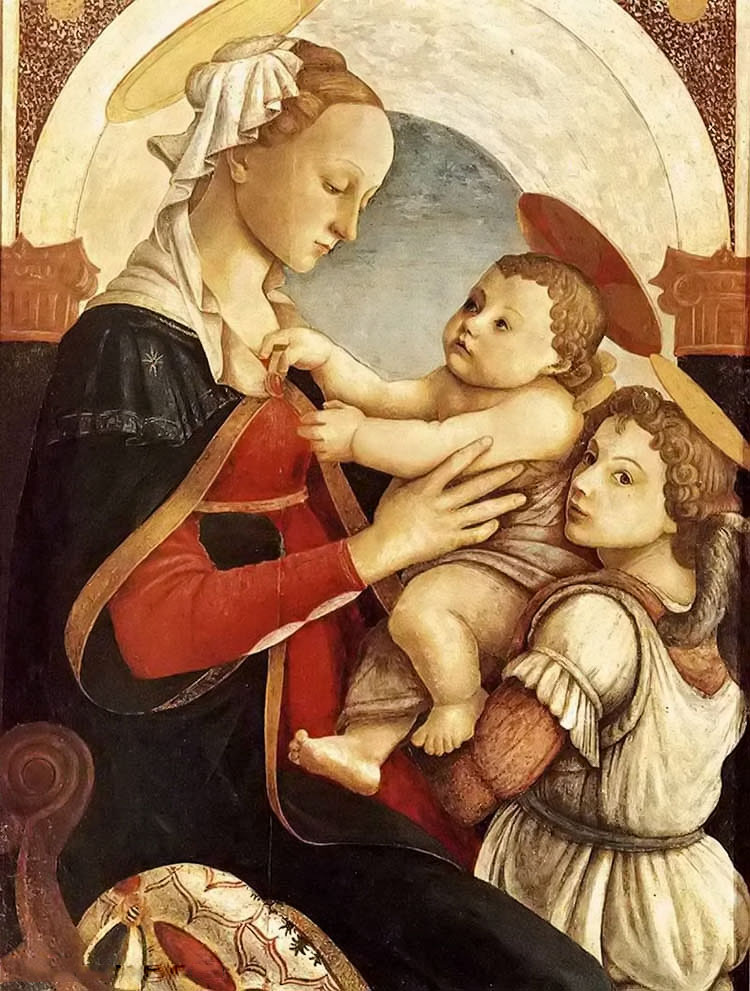 ʥĸһλʹ - madonna and child with an angel