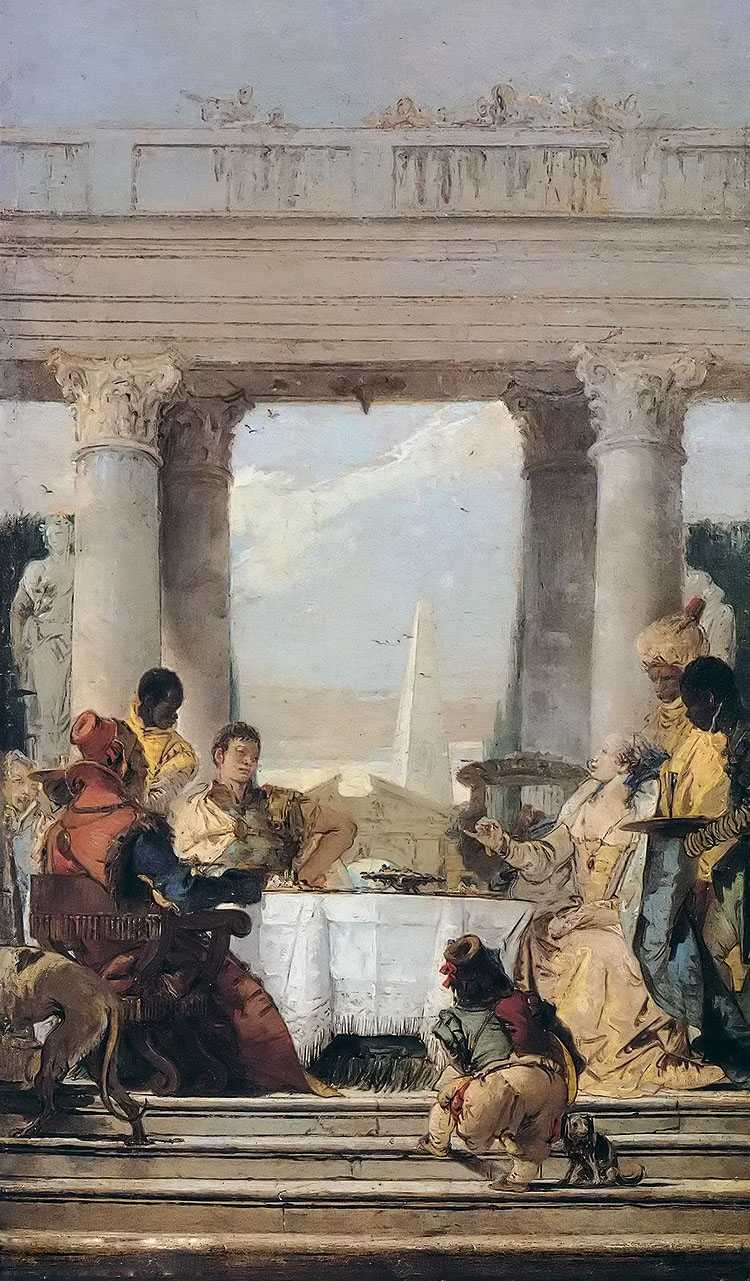 banquet of antyony and cleopatra sketch