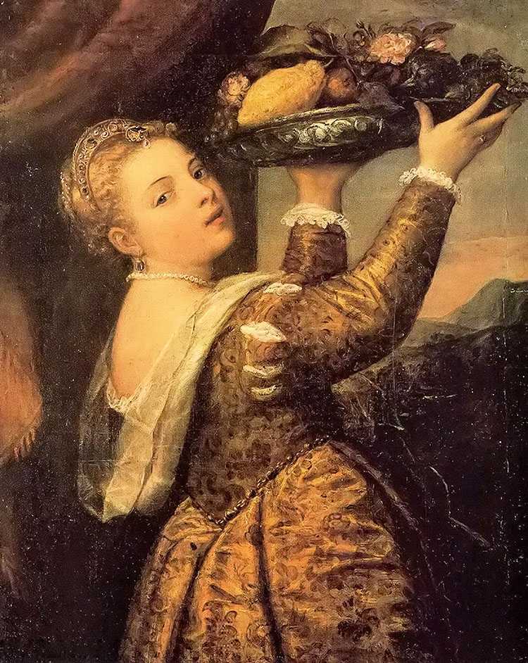 ̵Ů - girl with a basket of fruits (lavinia)