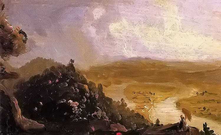 sketch for view from mount holyoke northampton massachusetts after a thunderstorm