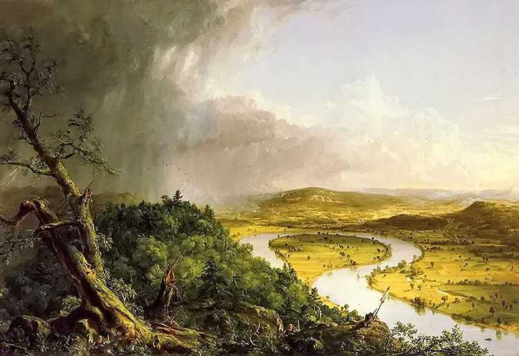 the oxbow (the connecticut river near northampton)