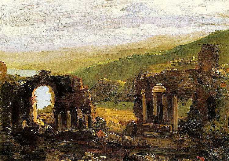 the ruins of taormina (sketch)