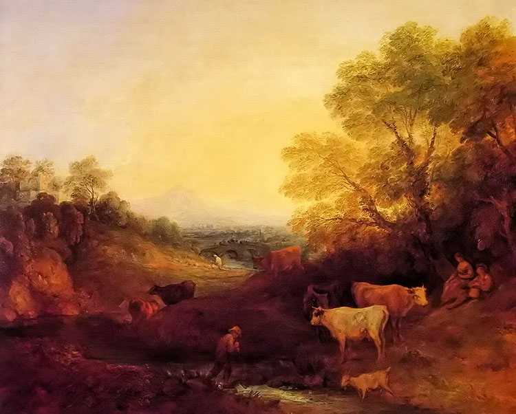 landscape with cattle