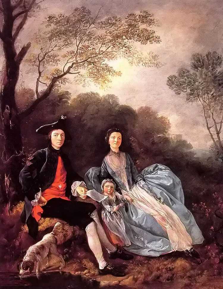 ŮĻ - portrait of the artist with his wife and daughter