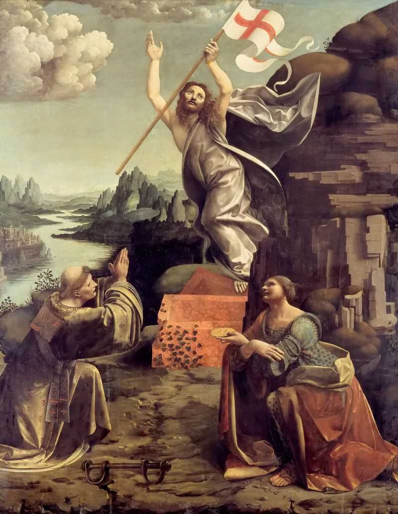 ʥͽɵº¬ - The Resurrection of Christ with SS. Leonard of Noblac and Lucia