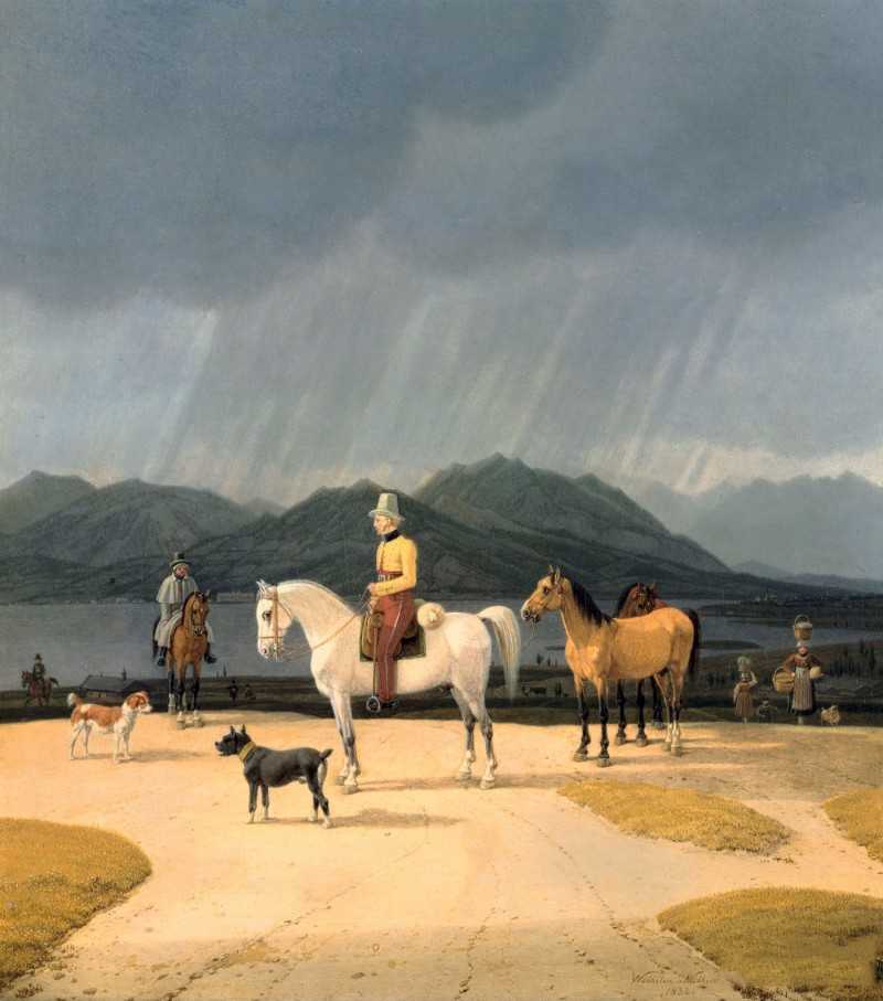 ظʿ - Riders at the Tegernsee