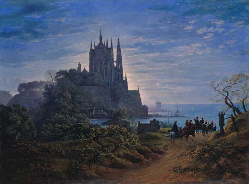 ʯĸʽ - Gothic Church on a Rock by the Sea