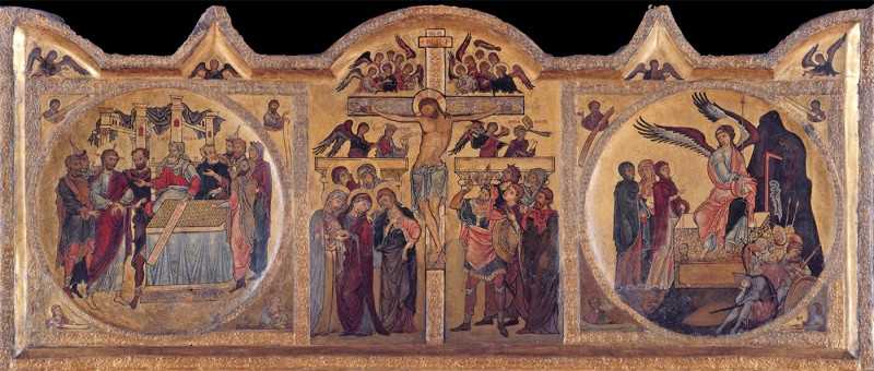 Үѣɪ˹ؼ̳װλ - Altarpiece with crucifixion from Soest