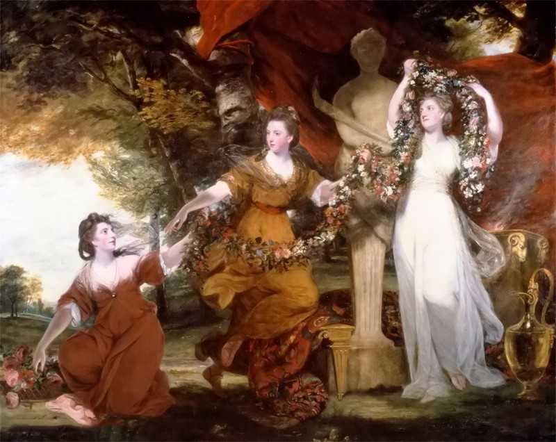  - Three Ladies Adorning a Term of Hymen