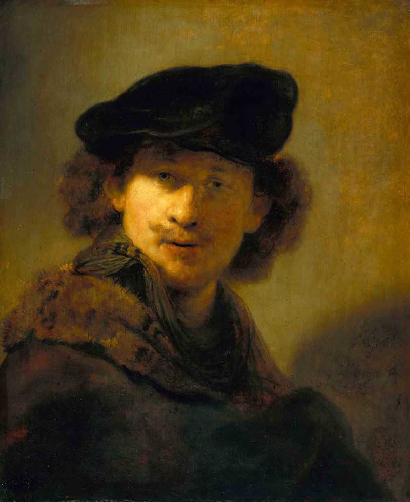 ˿ޱñԻ - Self-Portrait with Velvet Beret