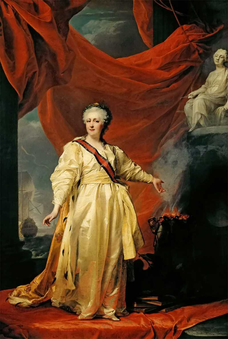 ɪն - Portrait of Catherine II the Legislatress in the Temple Devoted to the Godess of Justice