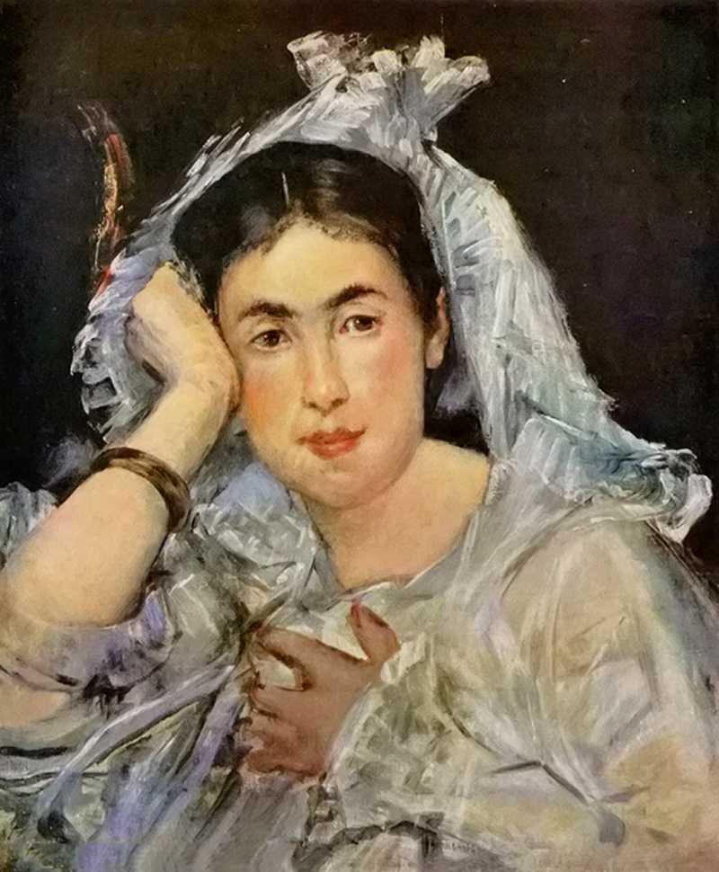 ñء˹ - Portrat der Marguerite de Conflans mit der Kaputze