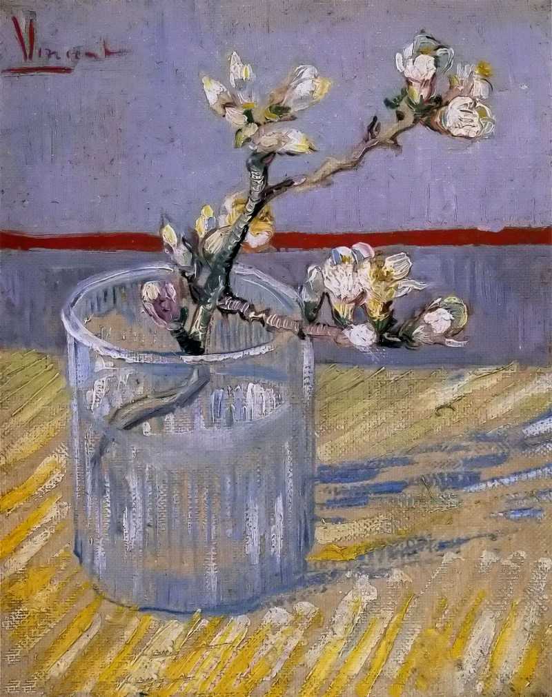 ձӻ - spring of almond blossom in a glass