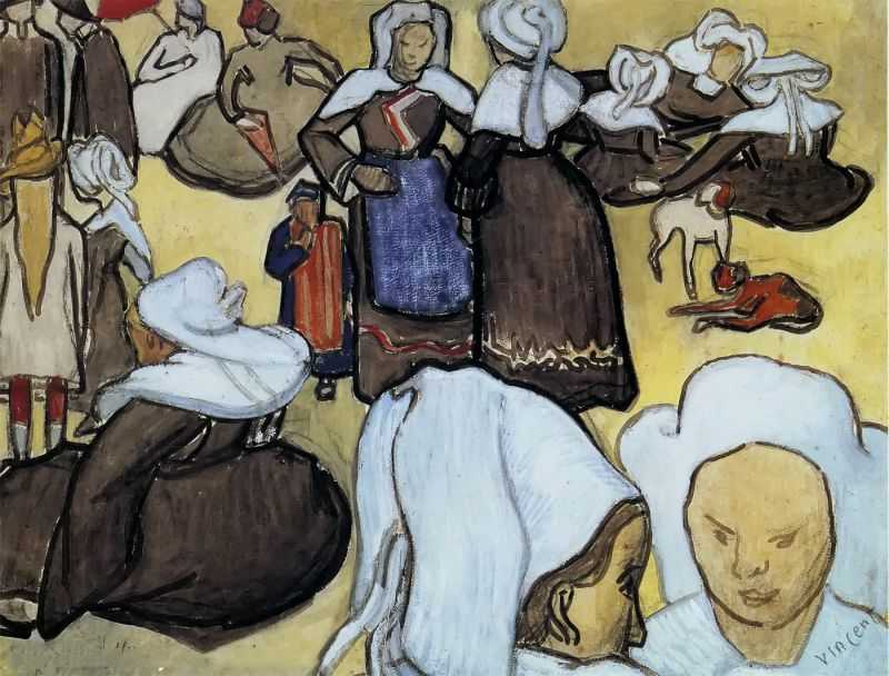 Ů˺ͺ - breton women and children