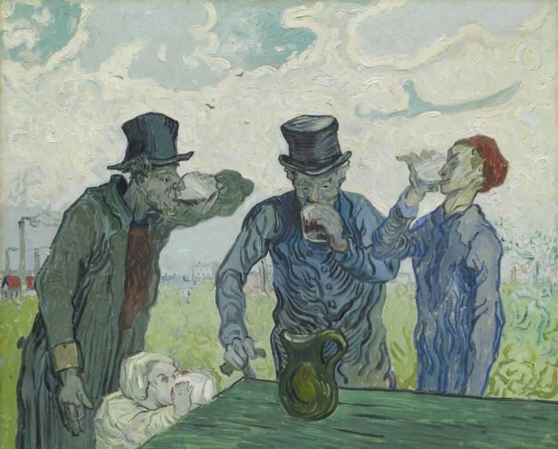 ȾƵ - Men Drinking(afterDaumier)