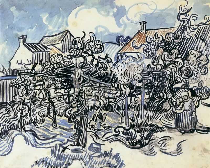 ׯ԰ũ - old vineyard with peasant woman