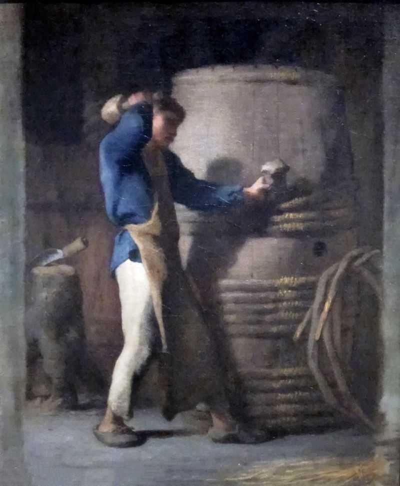 ͰͰ - Cooper Tightening Staves on a Barrel