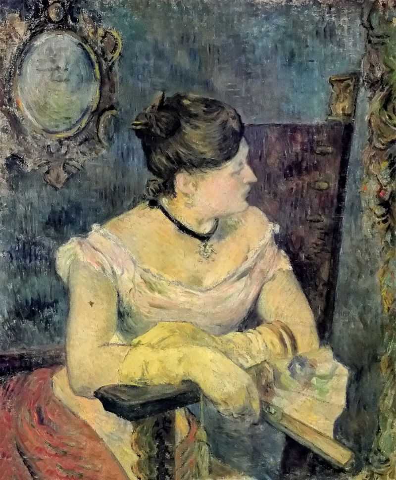 ĸ߸ - Portrat der Mme Gauguin im Abendkleid