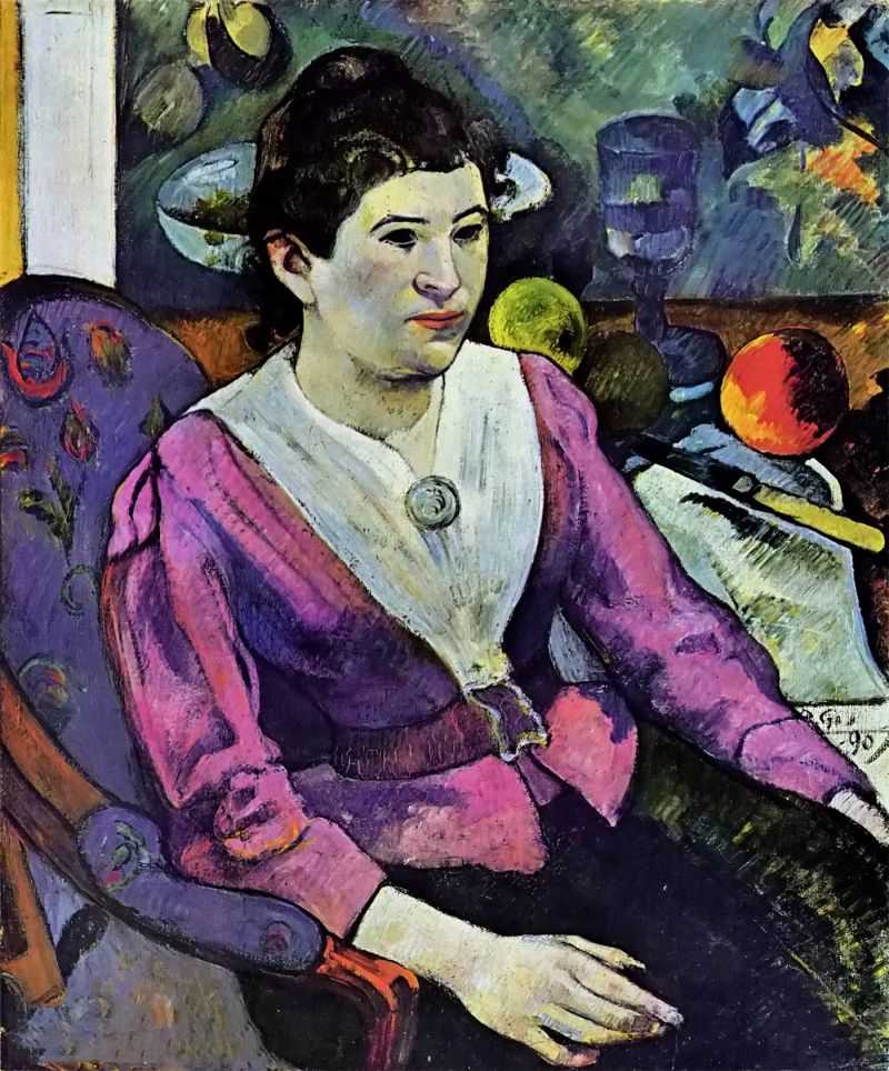 Ůʿеľﻭ - Portrait de femme a la nature morte de Cezanne