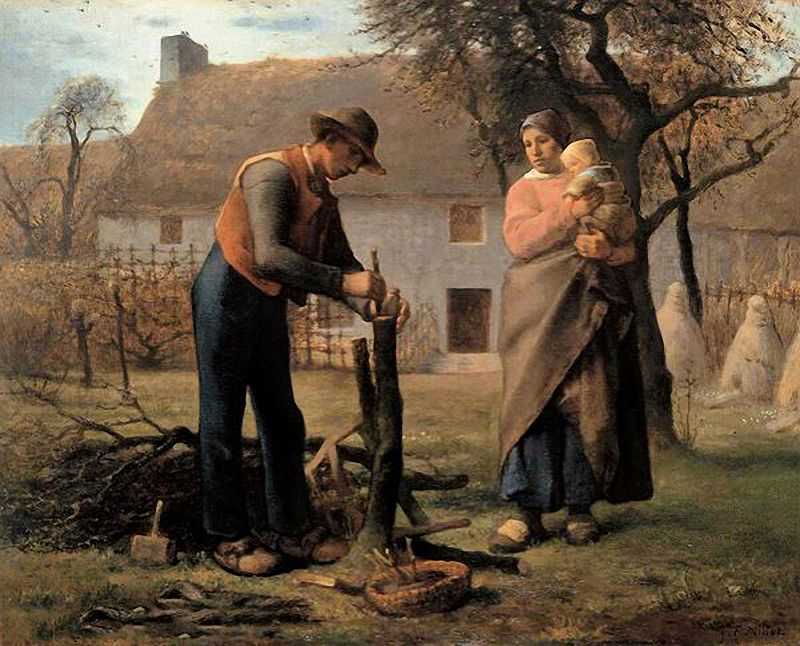 ޽ľũ - Farmer Inserting a Graft on a Tree