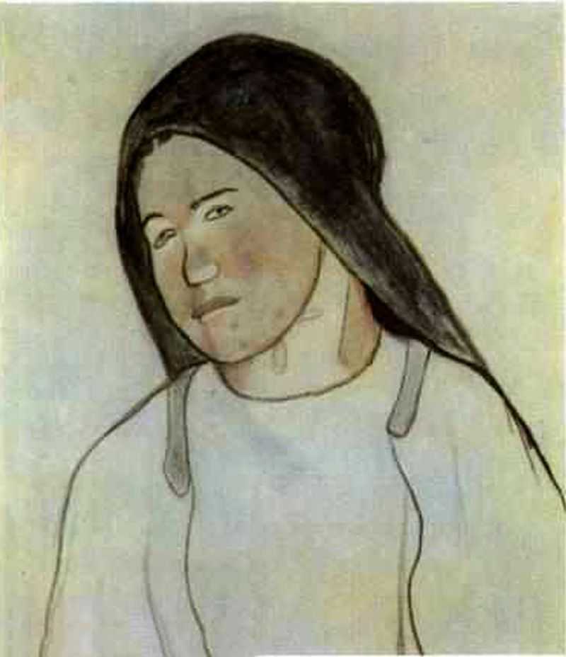 ũФ - Head of a Breton peasant wife