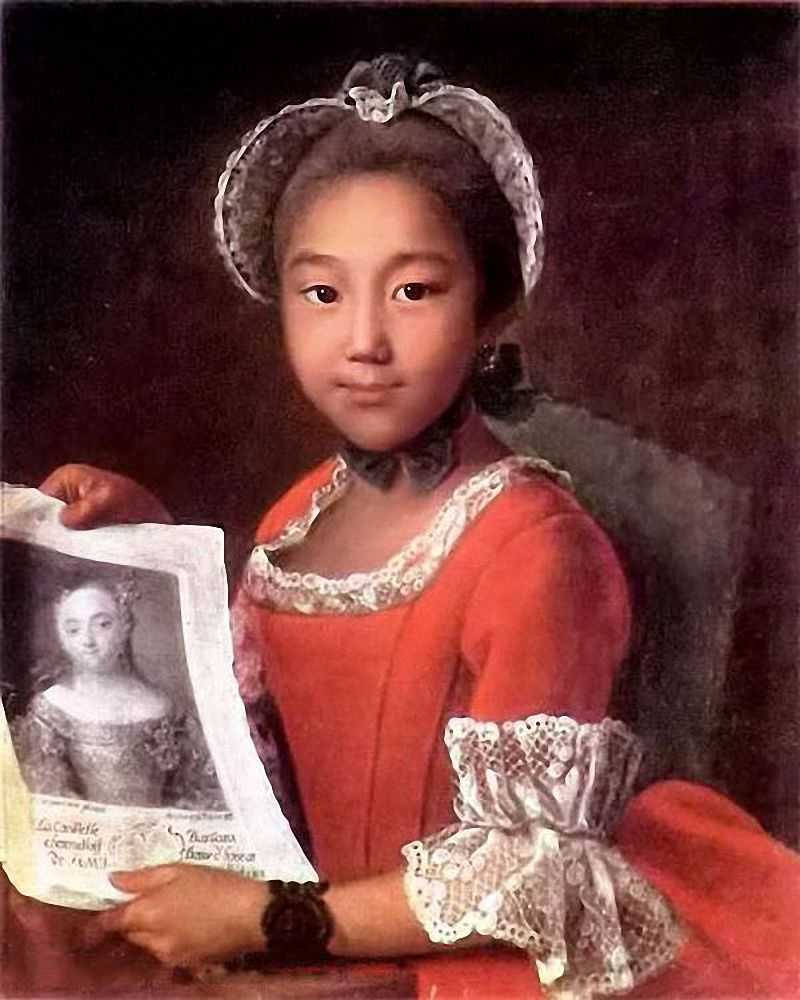 ÷ŮŬʲĻ - Portrait of Kalmyk girl Annushka