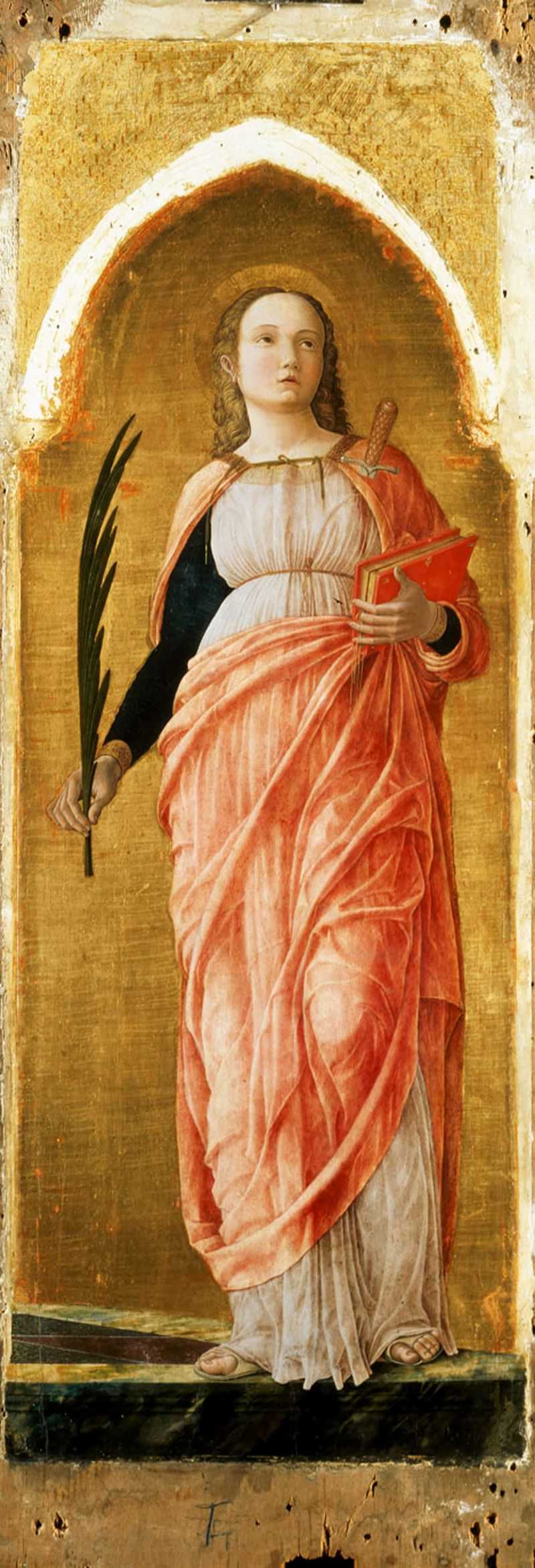 St. Justine from Padua, detail of the St. Lucas altarpiece