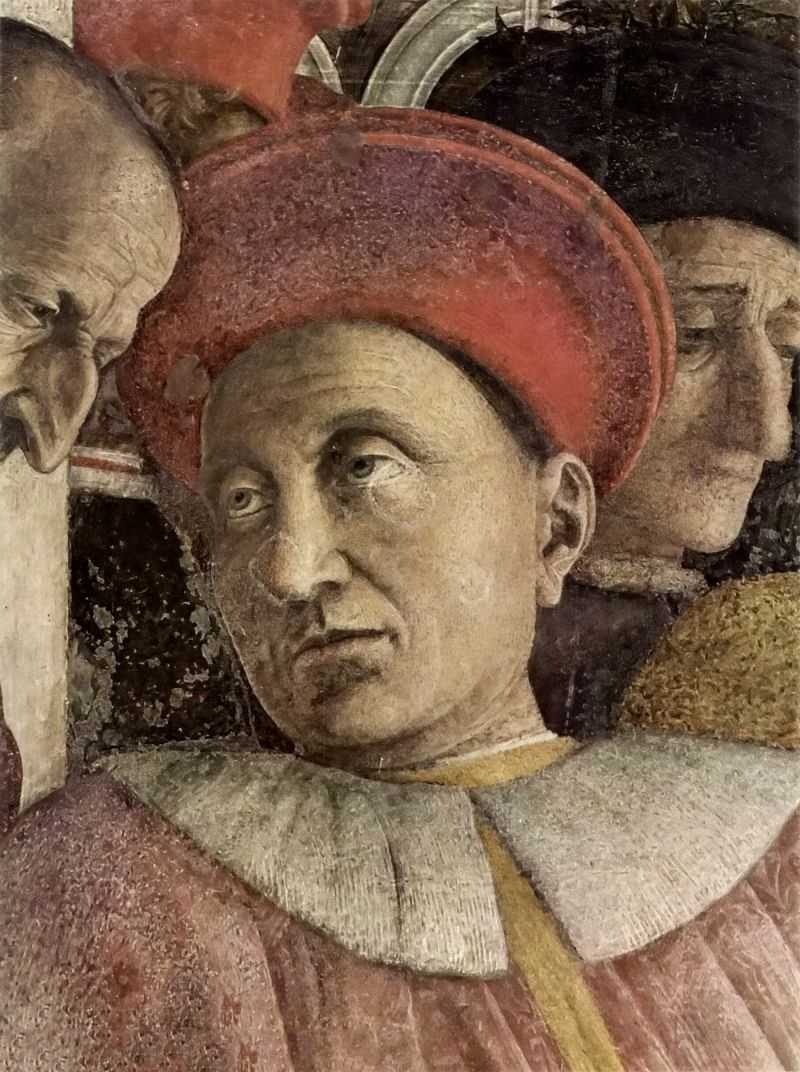 Ӽͥãֲ:Ӷ¬ά(̹ͼܶõĹڻ) - Freskenzyklus in der Camera degli Sposi im Palazzo Ducale in Mantua, Szene: Der Hof der Gonzaga, Detail: Der Herzog Ludovico II Gonzaga.