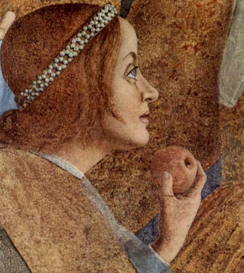 Ӽͥãֲ:Сĺӱޡ(̹ͼܶõĹڻ) - Freskenzyklus in der Camera degli Sposi im Palazzo Ducale in Mantua, Szene: Der Hof der Gonzaga, Detail: Paola Gonzaga, Jungstes der Kinder