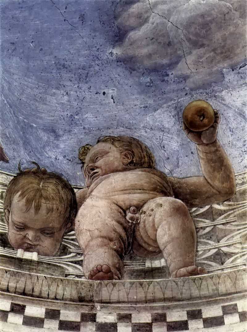 Сʹֲ(̹ͼܶõĹڻ) - Freskenzyklus in der Camera degli Sposi im Palazzo Duccale in Mantua, Szene: Gewolbefresko, Detail: Putti