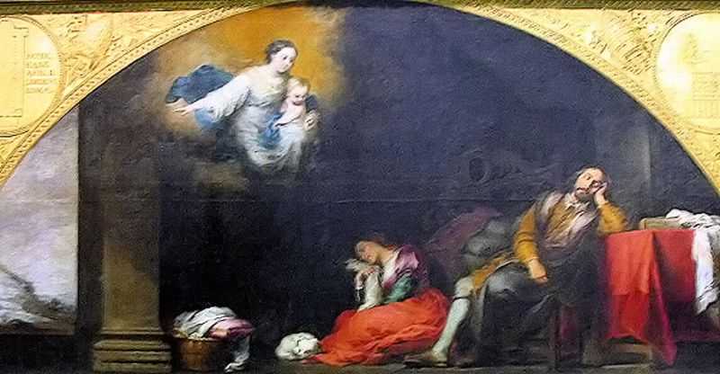 El sueno del patricio (1665) de Murillo