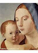 ʥĸӣֲ - Madonna, sog. Benson Madonna, Detail