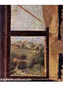 Verkundigung, Fragment, Detail: Landschaft