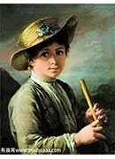 The boy with a flute