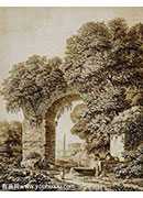 landscape with ruins