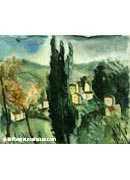 Landscape with Three Cypresses