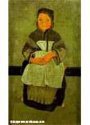 Little Breton Girl Seated (Portrait of Marie Francisaille)