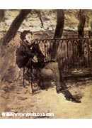 Alexander Pushkin in a Park