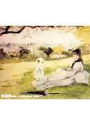 Woman and Child Seated in a Meadow