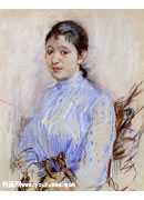 Young Woman in a Blue Blouse