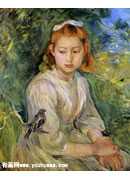 Young Girl with a Bird