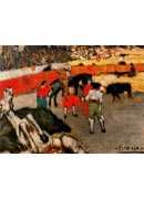 Bullfight scene