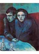 Man and woman in cafe