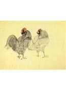 Two roosters