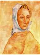 Portrait of Fernande Olivier in headscarves